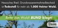 Grundwasserentnahme-Bescheid ist Todesstoß für mehr als 1.000 Hektar Wald. Rettet den Wald! BUND klagt! (Foto: Henner Gonnermann)